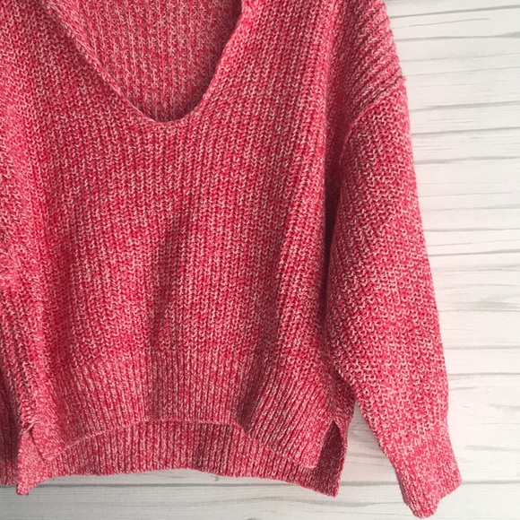 NEW Free People Pink Warm Chunky Sweater - Picture 6 of 8